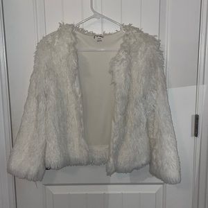 Fuzzy White Jacket